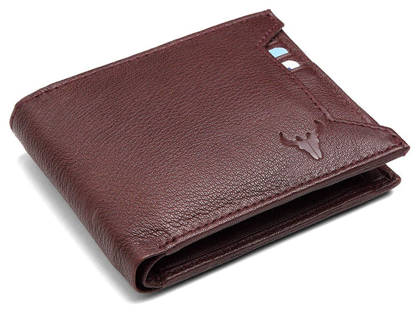 Napa Hide Brown Men's Wallet (NPH010 Maroon) - WILDHORN