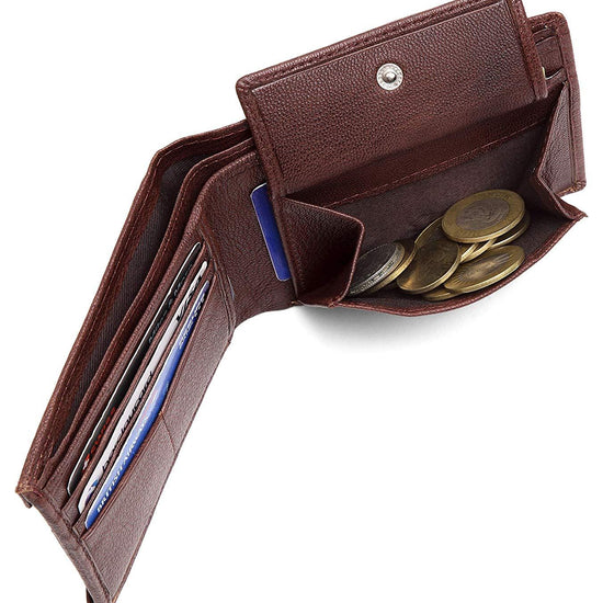 Napa Hide Brown Men's Wallet (NPH010 Maroon) - WILDHORN