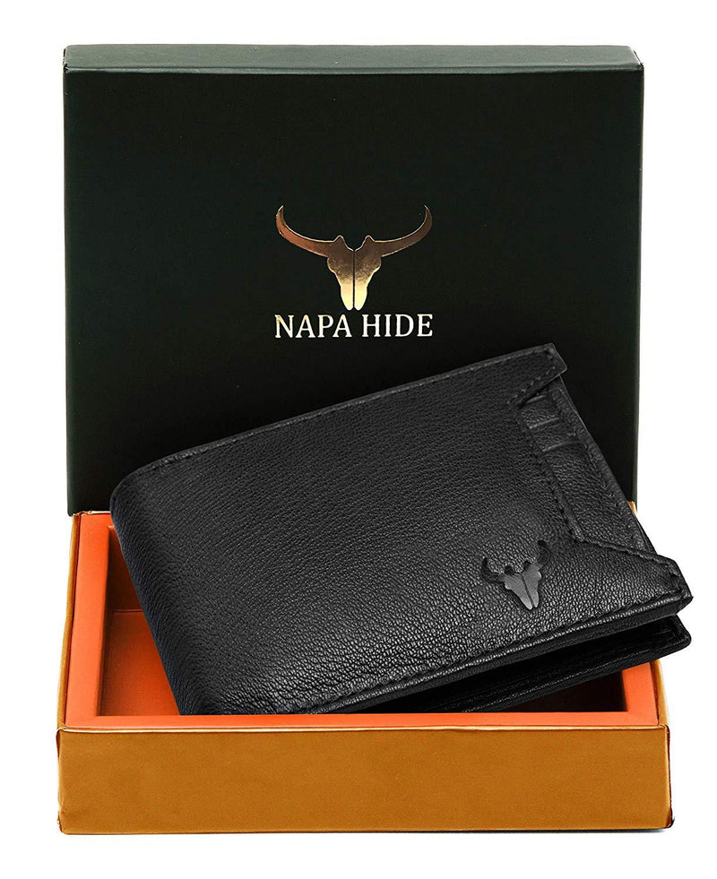 Napa Hide Black Men's Wallet (NPH011 BLK) - WILDHORN