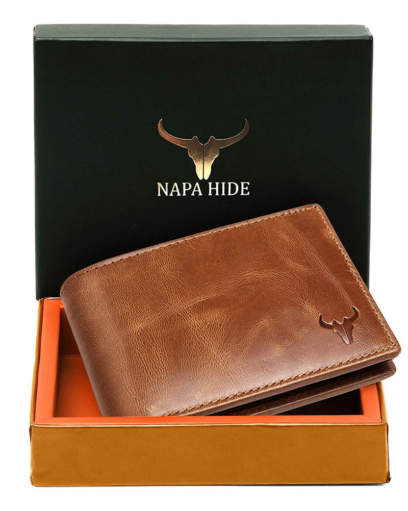 Napa Hide Brown Men's Wallet (NPH012 BRN TN) - WILDHORN