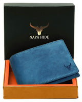 Napa Hide Blue Men's Wallet (NPH013 BLU HNTR) - WILDHORN