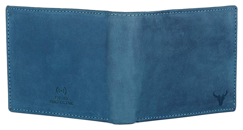 Napa Hide Blue Men's Wallet (NPH013 BLU HNTR) - WILDHORN