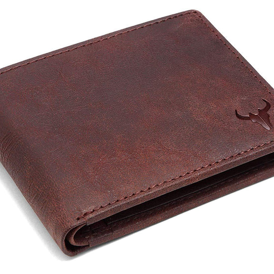 Napa Hide Brown Men's Wallet (NPH013 BRN Crackle) - WILDHORN