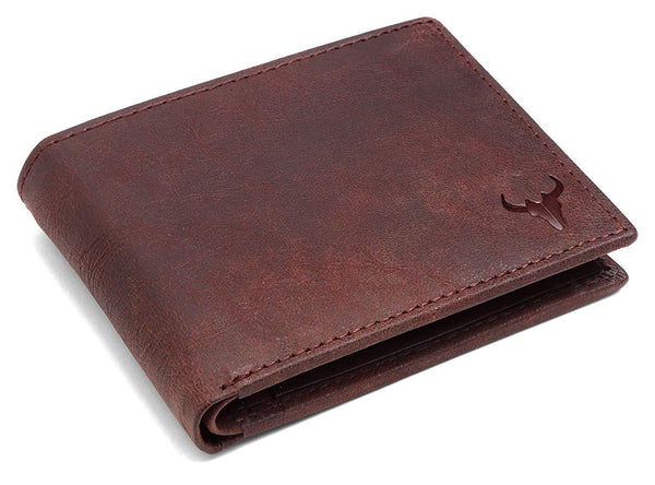 Napa Hide Brown Men's Wallet (NPH013 BRN Crackle) - WILDHORN