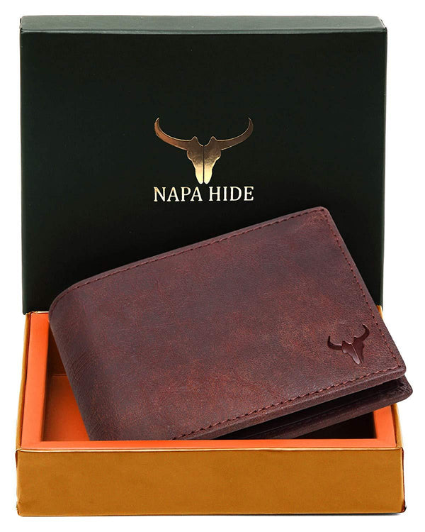 Napa Hide Brown Men's Wallet (NPH013 BRN Crackle) - WILDHORN