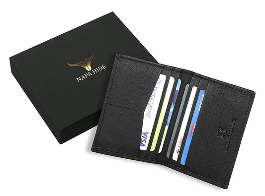 Napa Hide Black Men's Wallet (NPHCRD001 BLK) - WILDHORN
