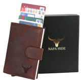 Napa Hide Brown Men's Wallet (NPHCRD004 Crackle) - WILDHORN