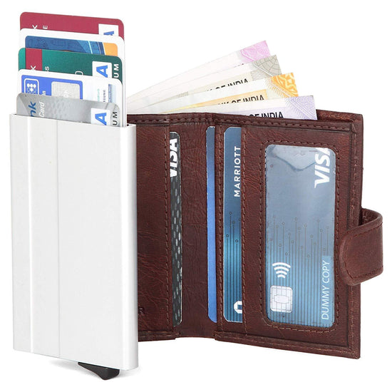 Napa Hide Brown Men's Wallet (NPHCRD004 Crackle) - WILDHORN