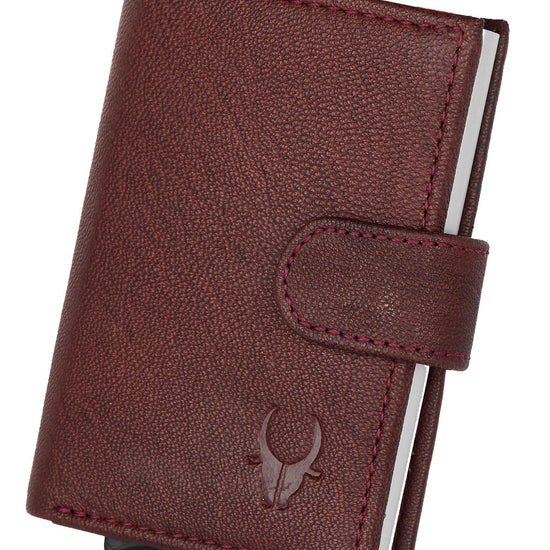 WildHorn® RFID Protected Unisex Genuine Leather Card Holder - WILDHORN