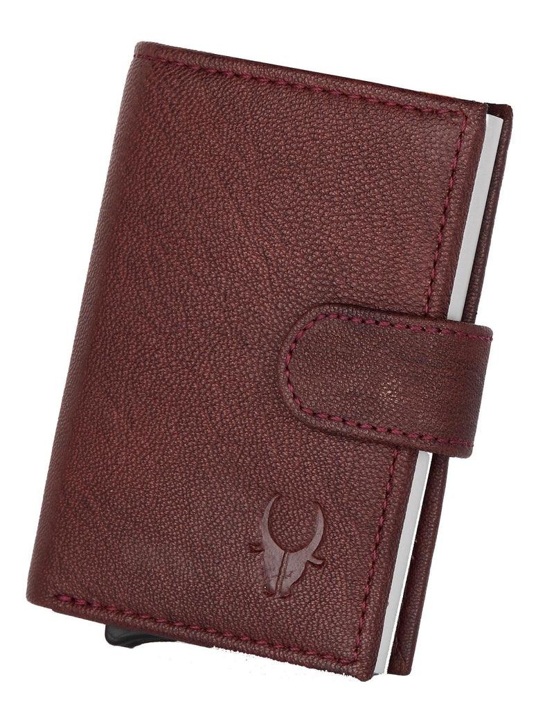 WildHorn® RFID Protected Unisex Genuine Leather Card Holder - WILDHORN