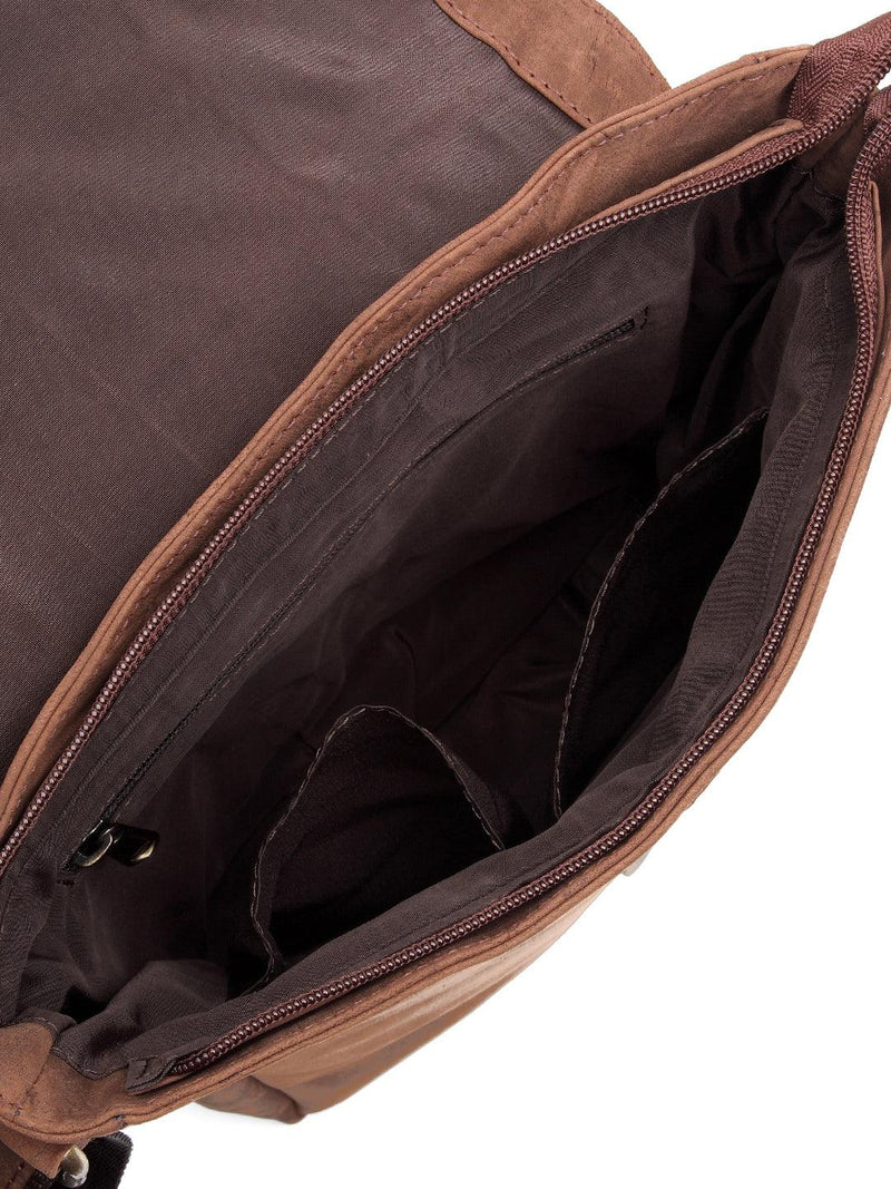 WILDHORN® 100% Genuine Leather Sling Messenger Bag for Men