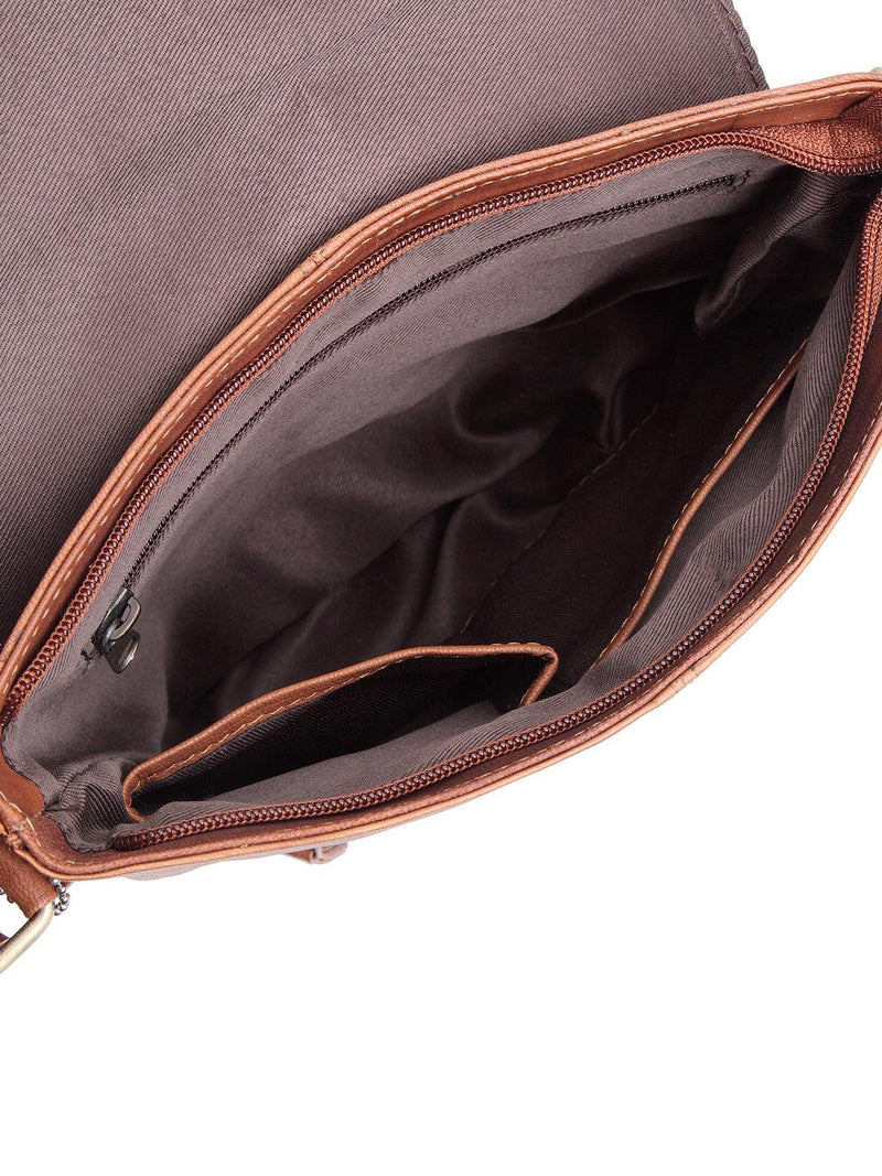 WILDHORN® 100% Genuine Leather Sling Messenger Bag for Men