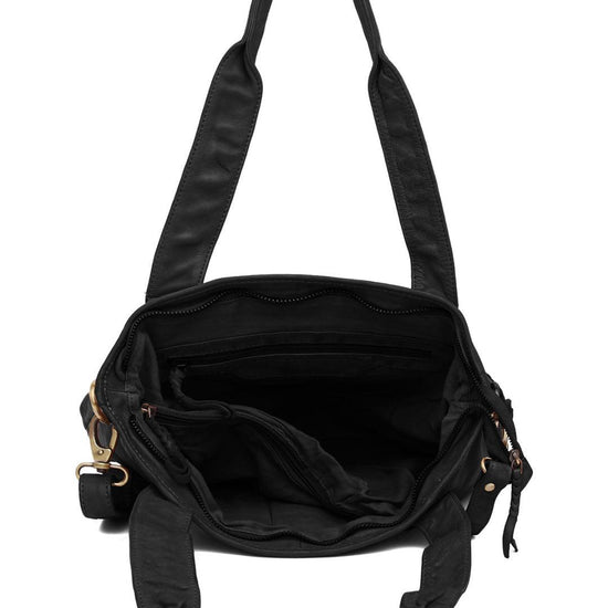 WILDHORN Top Grain Leather Shoulder Bag For Girls & Women I Modern & Stylish Bag with zipper Closure I Ideal for Travelling, Parties, Weddings & Gifts - WILDHORN
