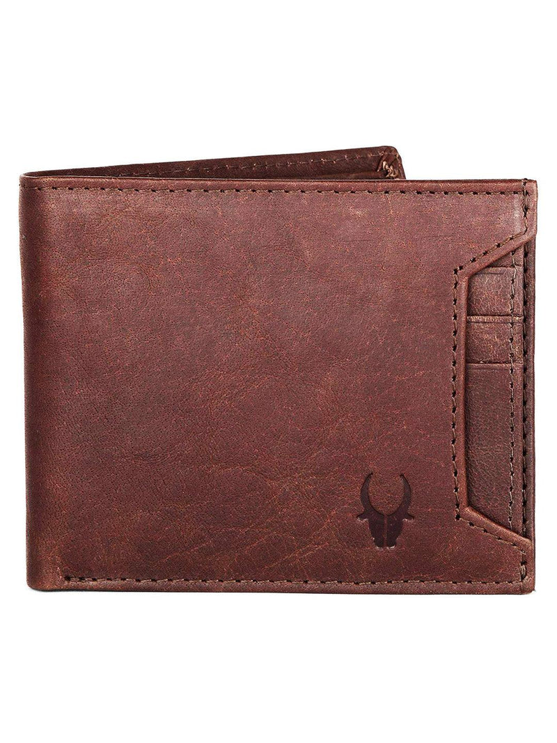 WILDHORN® RFID Protected Genuine High Quality  Leather Wallet, Keychain & Pen Combo for Men