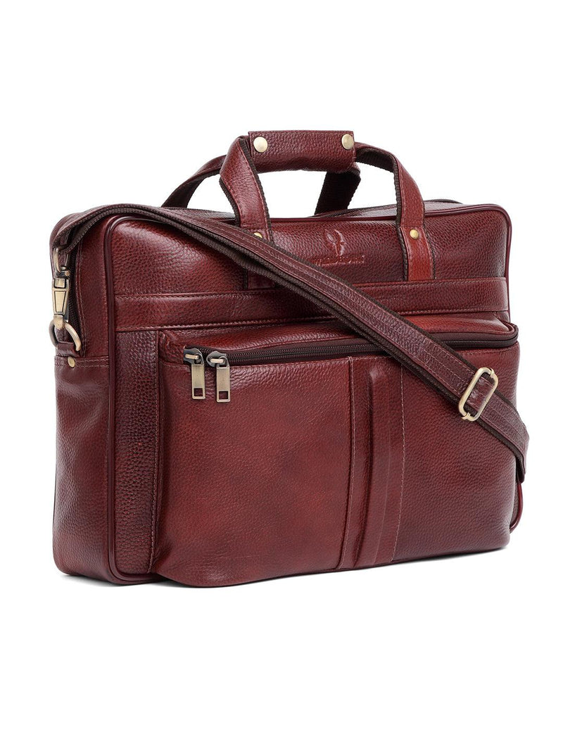 WILDHORN® 100% Genuine Leather Laptop Bag for Men
