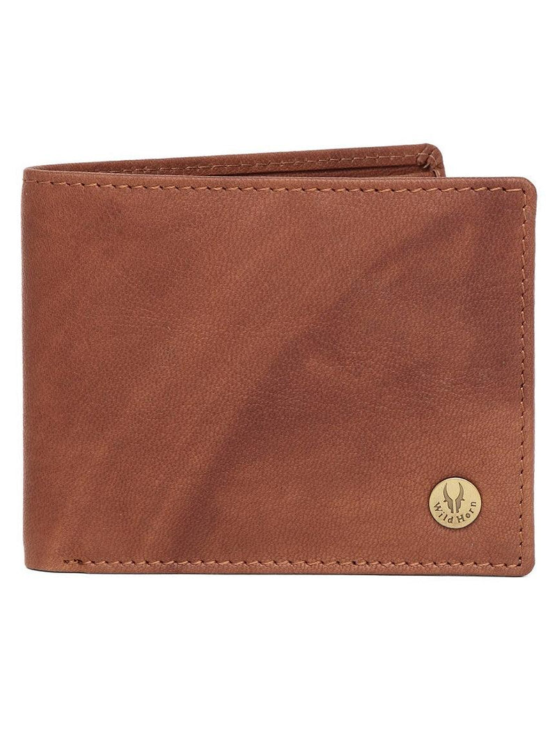 WILDHORN® RFID Protected Genuine High Quality  Leather Wallet, Keychain & Pen Combo for Men