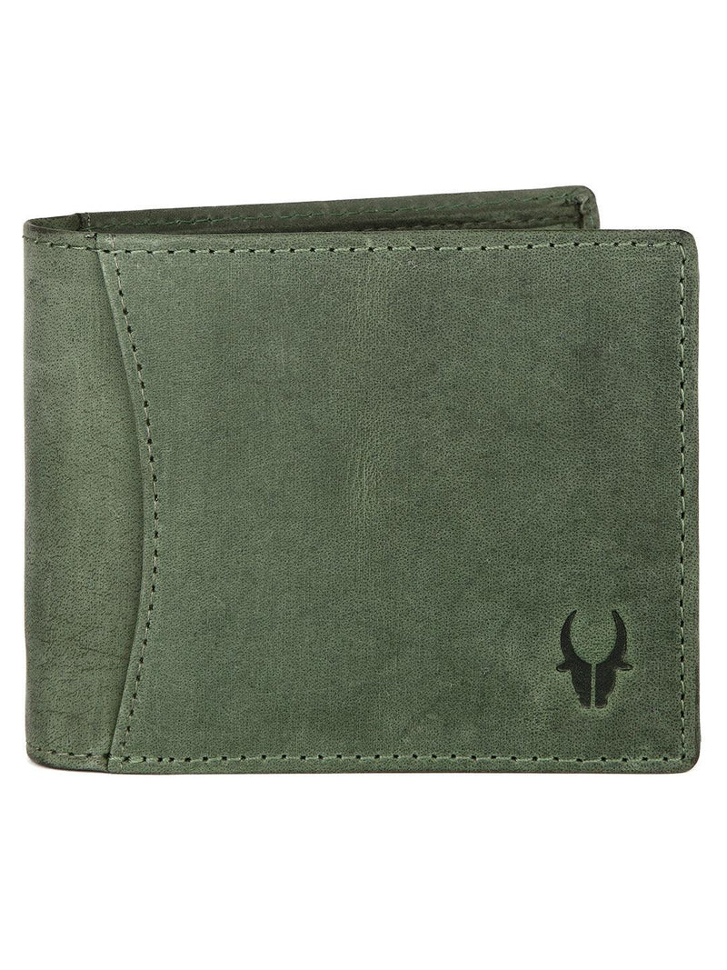 WILDHORN® RFID Protected Genuine High Quality Classic Leather Wallet & Pen Combo for Men