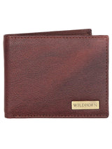 WILDHORN® RFID Protected Genuine High Quality Classic Leather Wallet & Pen Combo for Men