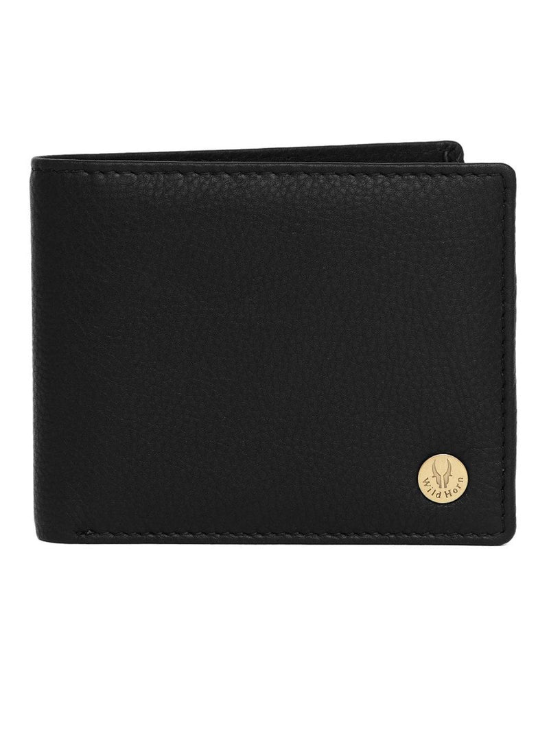 WILDHORN® RFID Protected Genuine High Quality  Leather Wallet, Keychain & Pen Combo for Men