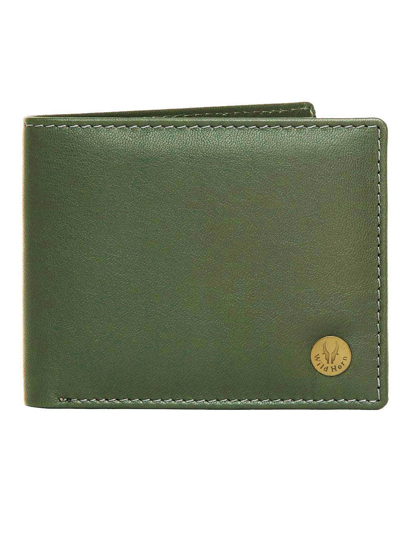 WILDHORN® RFID Protected Genuine High Quality  Leather Wallet, Keychain & Pen Combo for Men