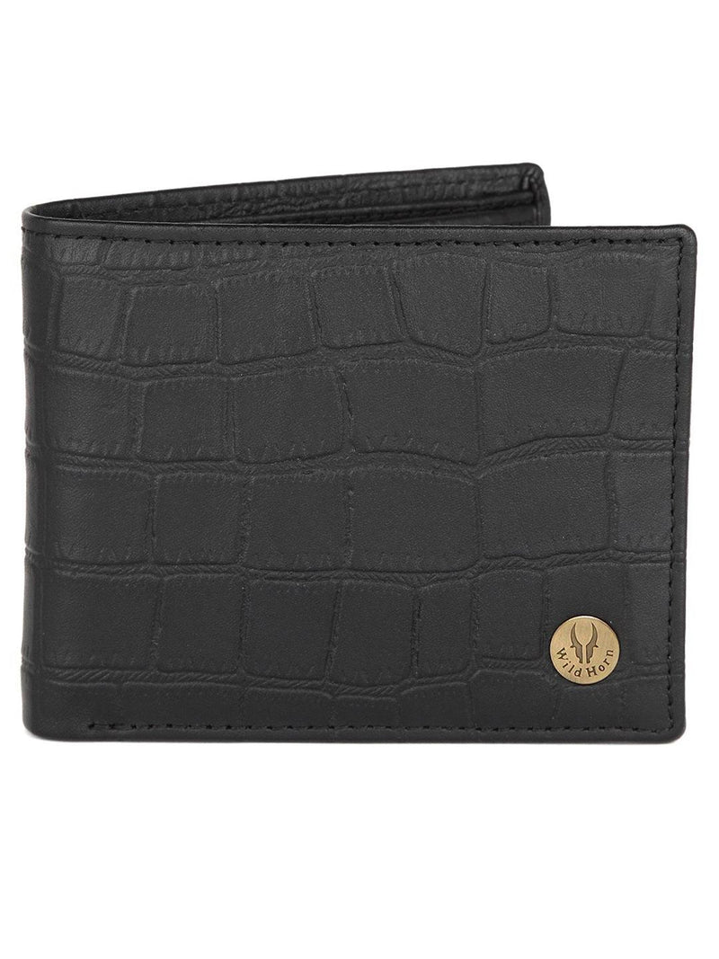 WILDHORN® RFID Protected Genuine High Quality Leather Wallet & Belt Combo for Men