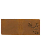 WILDHORN® Antlers Hunter Leather Wallet for Men (TAN) - WILDHORN