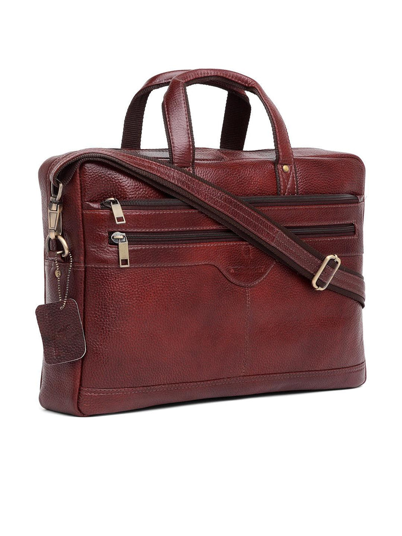 WILDHORN® 100% Genuine Leather Laptop Bag for Men