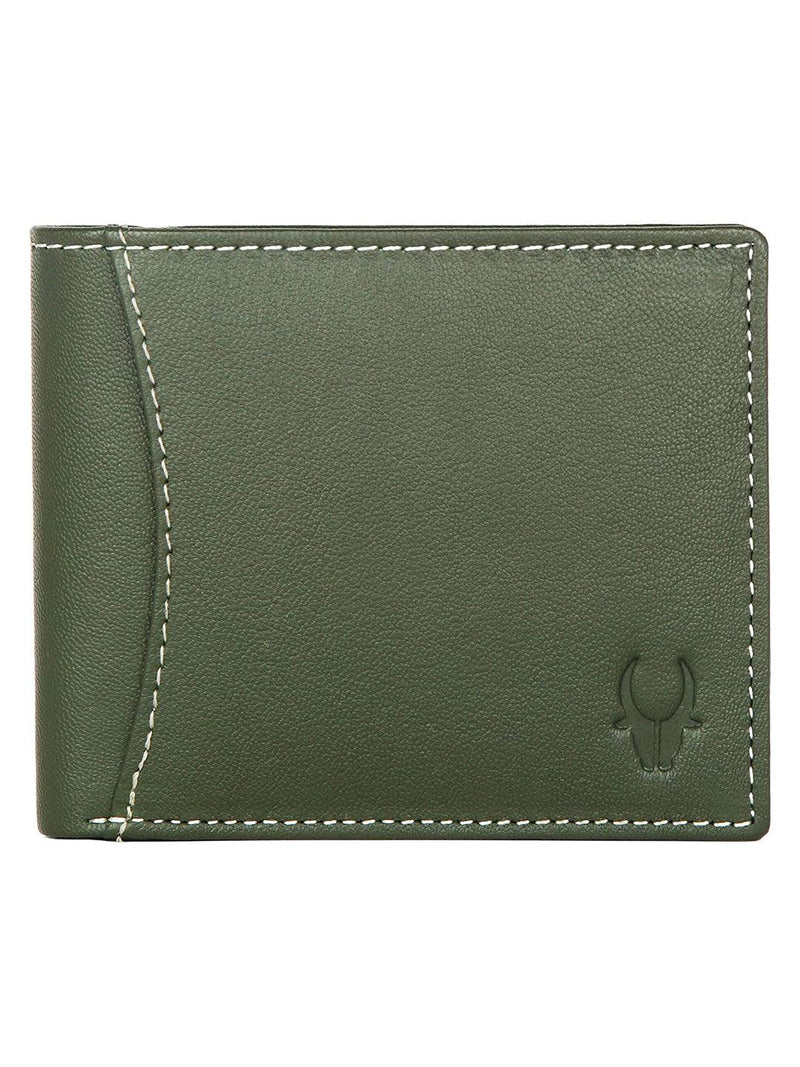 WILDHORN® RFID Protected Genuine High Quality  Leather Wallet, Keychain & Pen Combo for Men