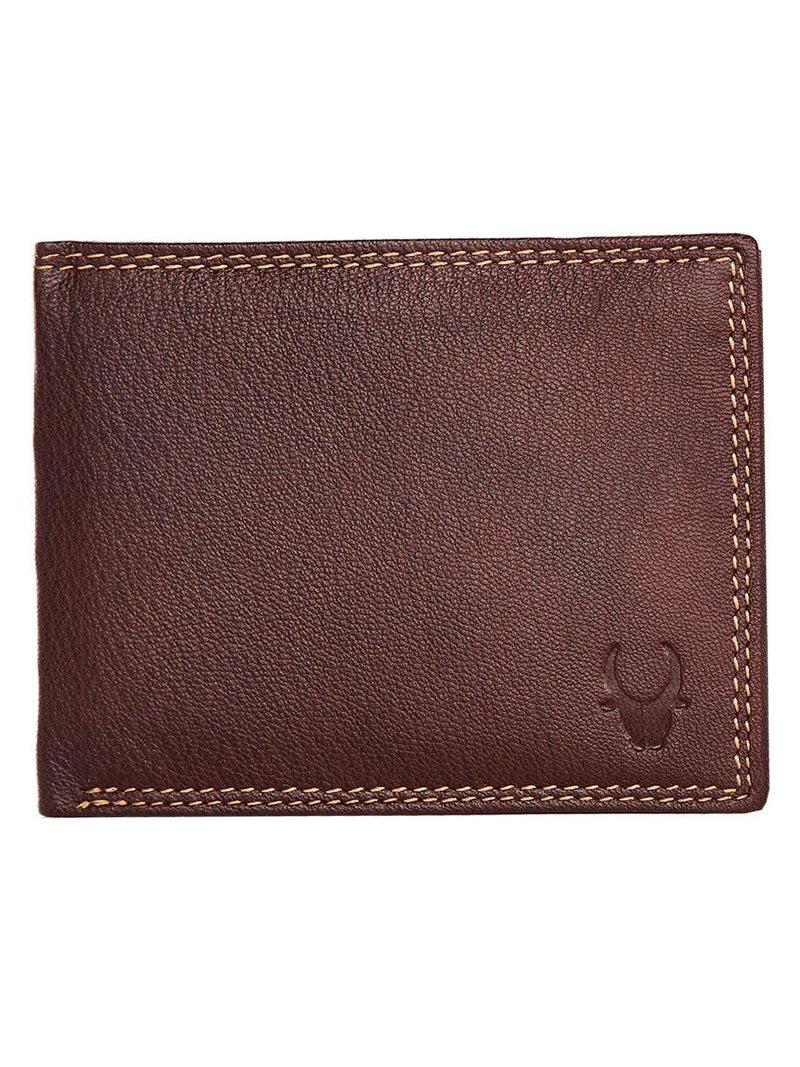 WILDHORN® RFID Protected Genuine High Quality  Leather Wallet, Keychain & Pen Combo for Men