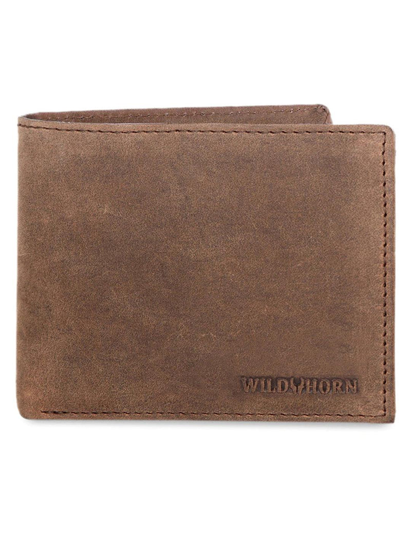 WILDHORN® RFID Protected Genuine High Quality  Leather Wallet, Keychain & Pen Combo for Men