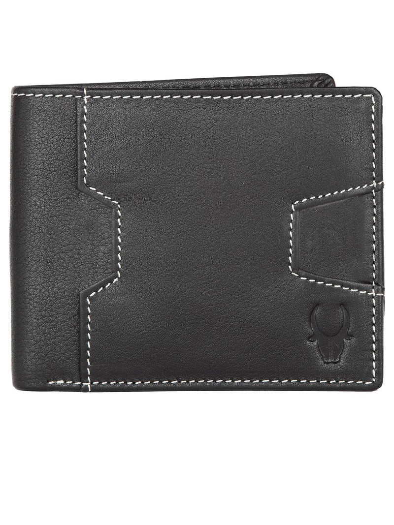 WILDHORN® RFID Protected Genuine High Quality  Leather Wallet, Keychain & Pen Combo for Men