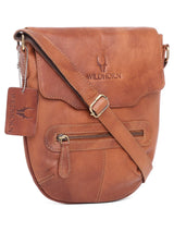 WILDHORN® 100% Genuine Leather Sling Messenger Bag for Men