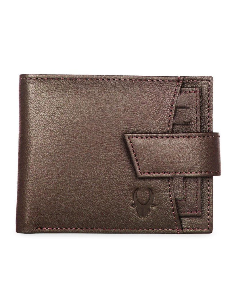 WILDHORN® RFID Protected Genuine High Quality  Leather Wallet, Keychain & Pen Combo for Men