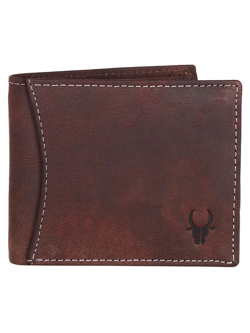 WILDHORN® RFID Protected Genuine High Quality  Leather Wallet, Keychain & Pen Combo for Men