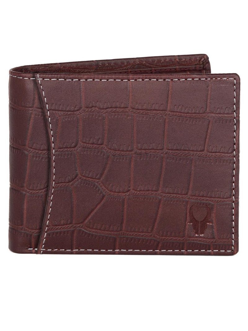 WILDHORN® RFID Protected Genuine High Quality Classic Leather Wallet & Pen Combo for Men