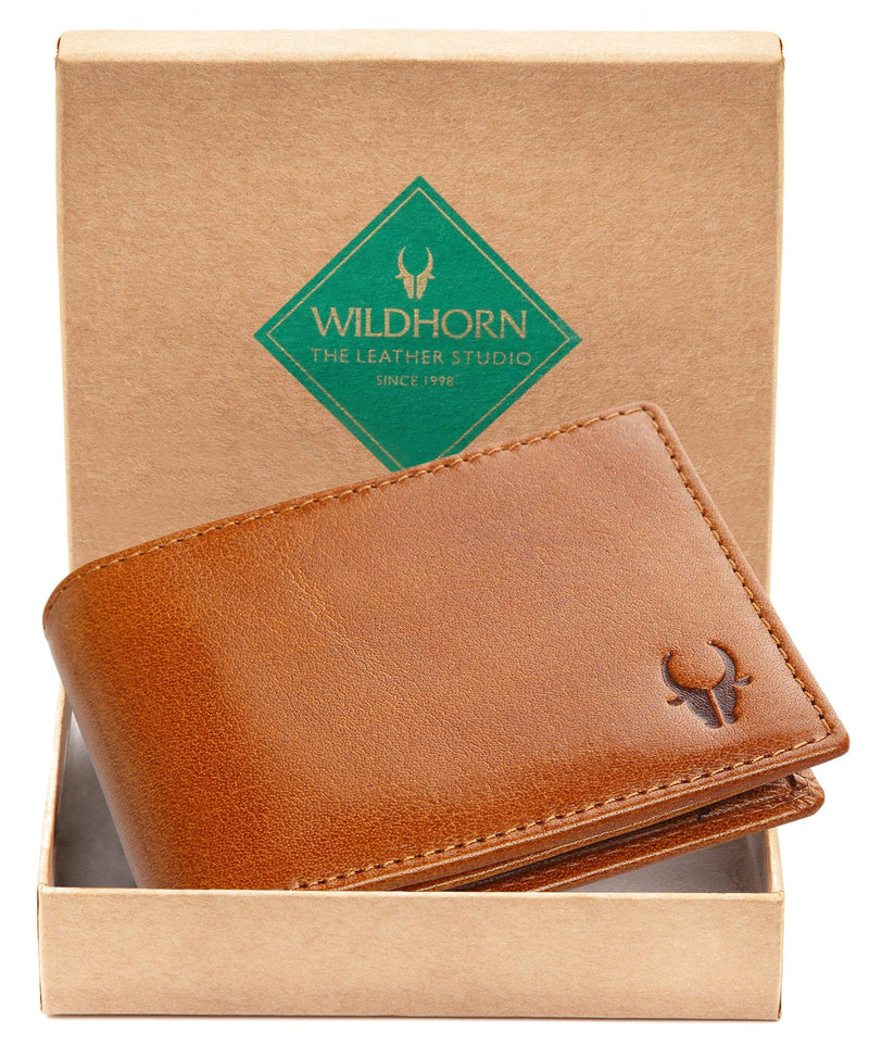 WILDHORN® Premium Top Grain Genuine Leather Wallet for Men - WILDHORN