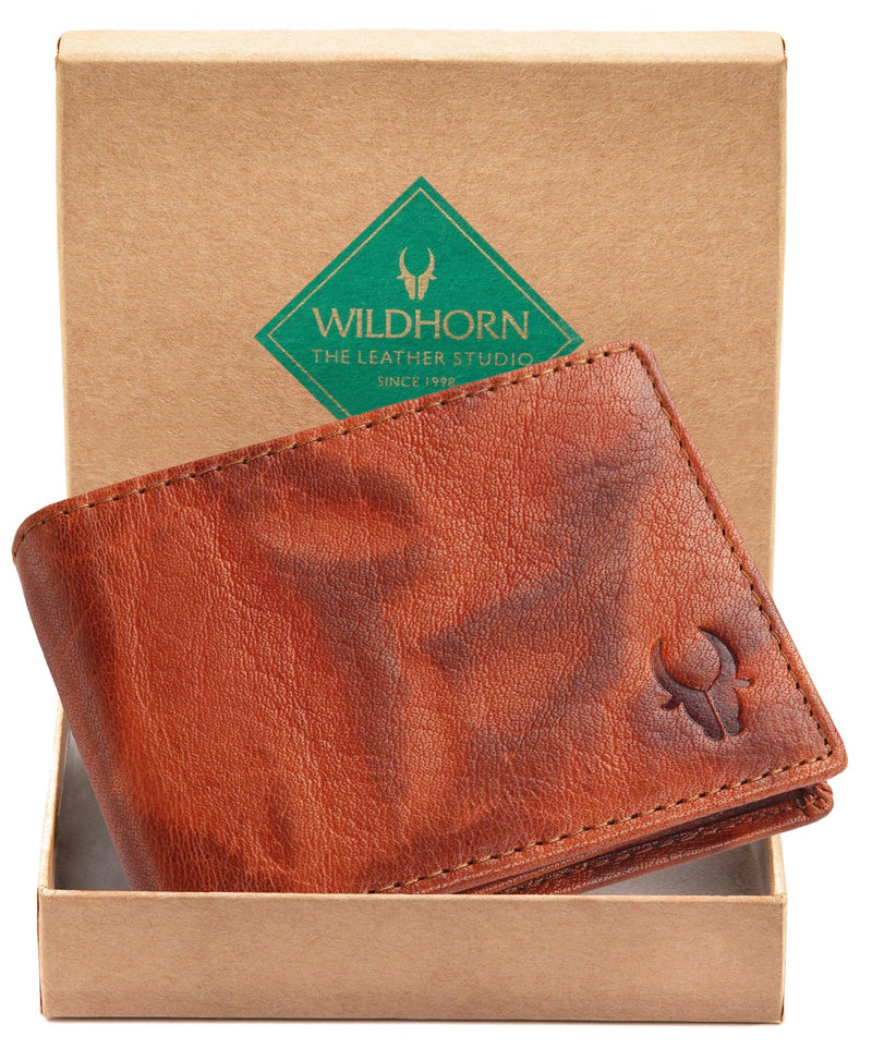 WILDHORN® Premium Top Grain Genuine Leather Wallet for Men - WILDHORN