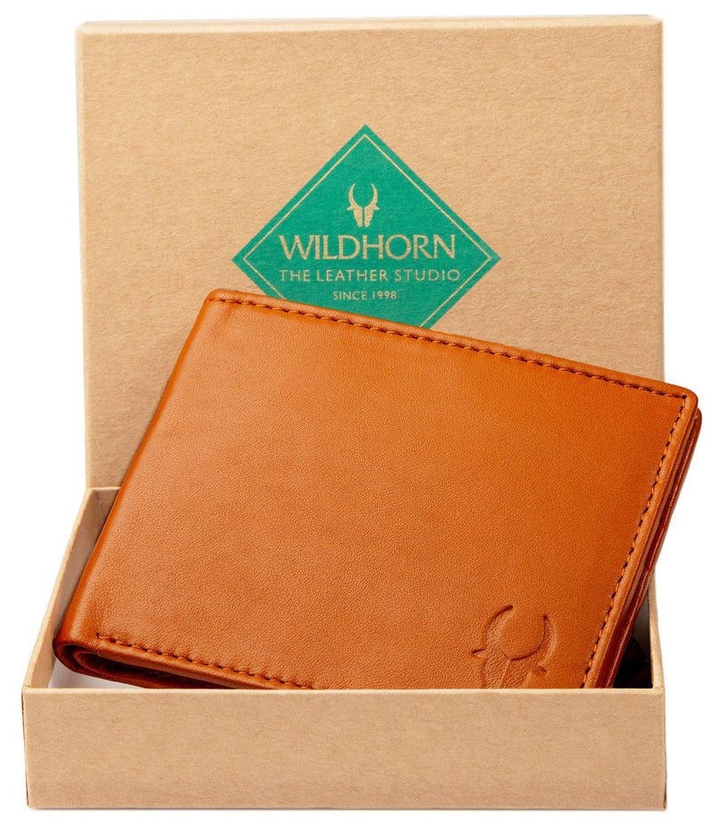 WILDHORN® Premium Top Grain Genuine Leather Wallet for Men - WILDHORN