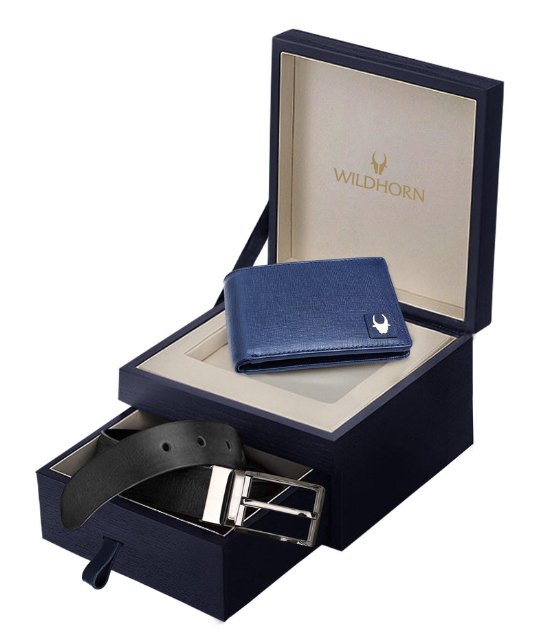 WildHorn Leather Wallet Combo | Leather Wallet for Men | Wallet for Men Leather | Wallet and Belt Combo for Men