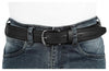 Casual 100% Genuine Leather Mens Leather Belt WHRH523 - BLACK - WILDHORN