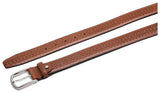 Casual 100% Genuine Leather Mens Leather Belt WHRH525 - BROWN - WILDHORN