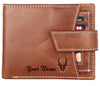 WildHorn® RFID Protected Custom Engraved Personalized High Quality Mens Leather Wallet for Gifting - WILDHORN