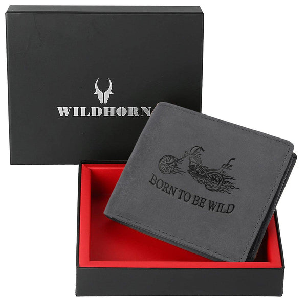 WILDHORN® Riders Hunter Leather Wallet for Men - WILDHORN