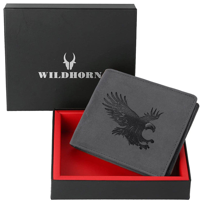 WILDHORN® Falcon Hunter Leather Wallet for Men - WILDHORN