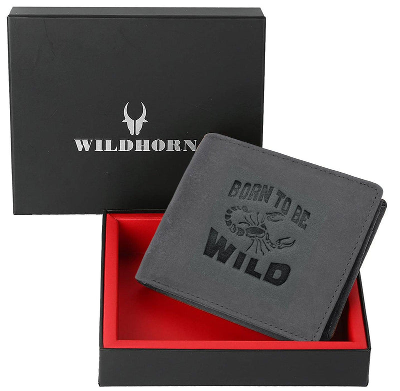 WILDHORN® Scorpion Hunter Leather Wallet for Men