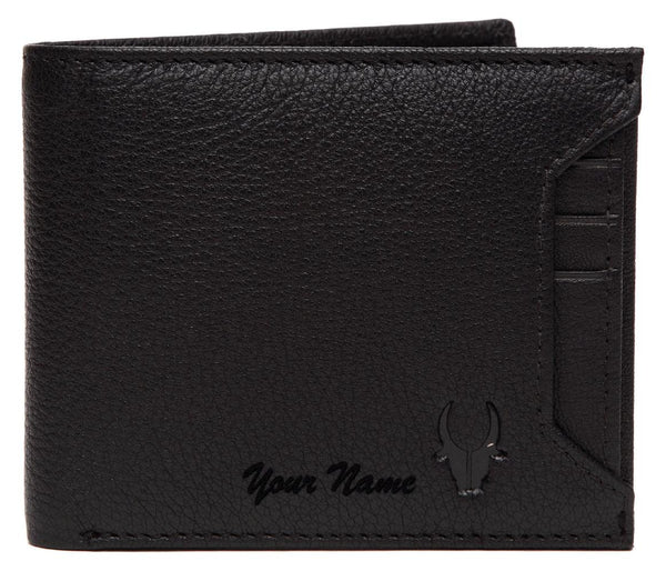 WildHorn® RFID Protected Custom Engraved Personalized High Quality Mens Leather Wallet for Gifting - WILDHORN