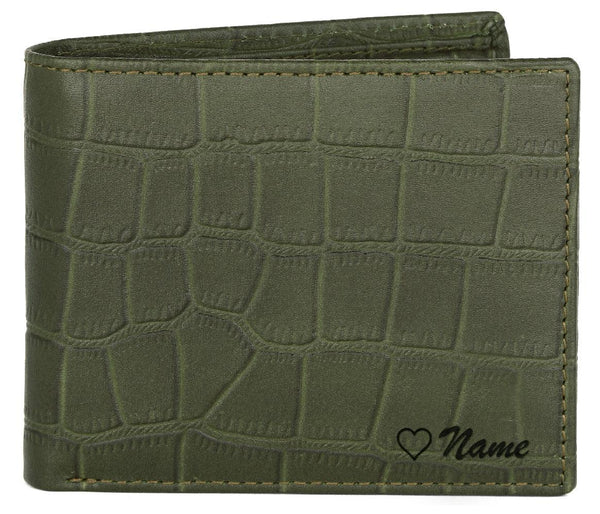 WildHorn® RFID Protected Custom Engraved Personalized High Quality Mens Leather Wallet for Gifting - WILDHORN