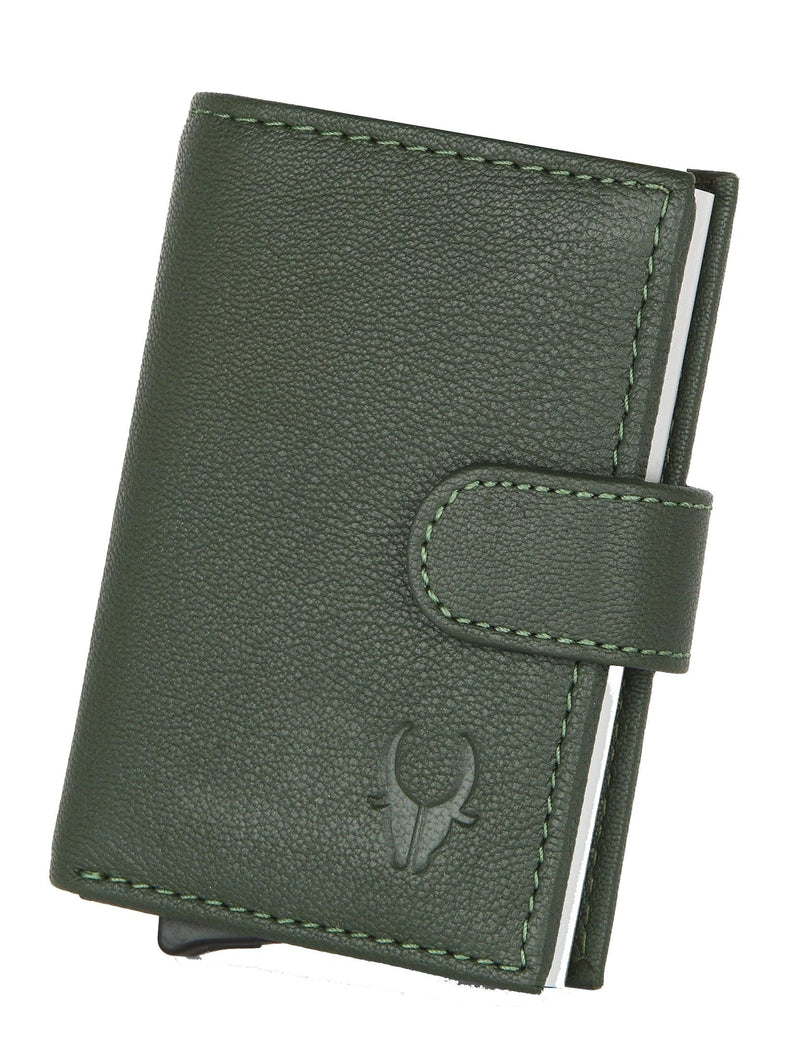 WildHorn® RFID Protected Unisex Genuine Leather Card Holder - WILDHORN