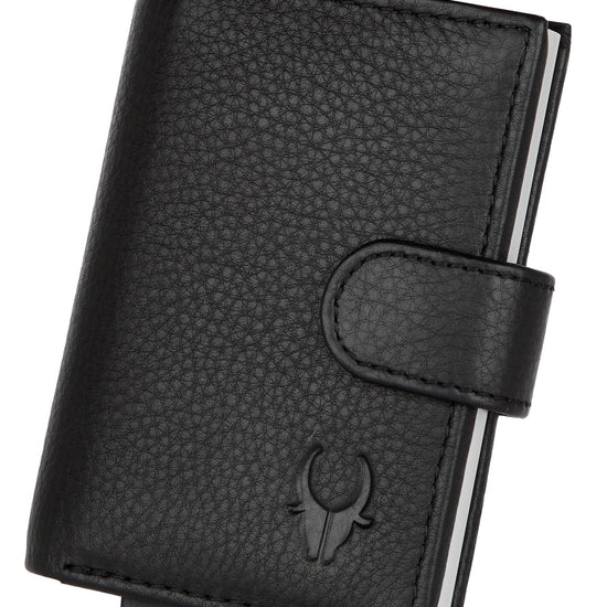WildHorn® RFID Protected Unisex Genuine Leather Card Holder - WILDHORN