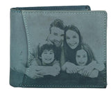WildHorn® RFID Protected Custom Photo Engraved Personalized High Quality Mens Leather Wallet for Gifting - WILDHORN
